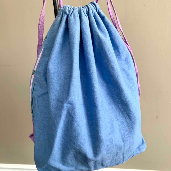 Gap Sky Blue Embroidered Backpack - Picture 5 of 10